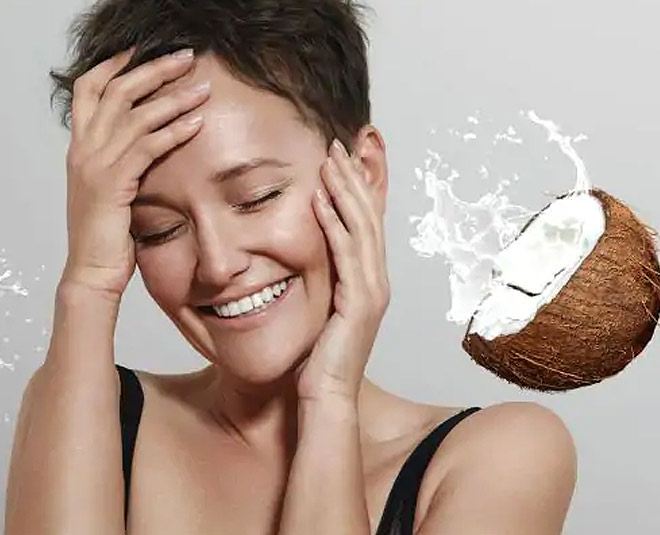 homemade coconut facial steps