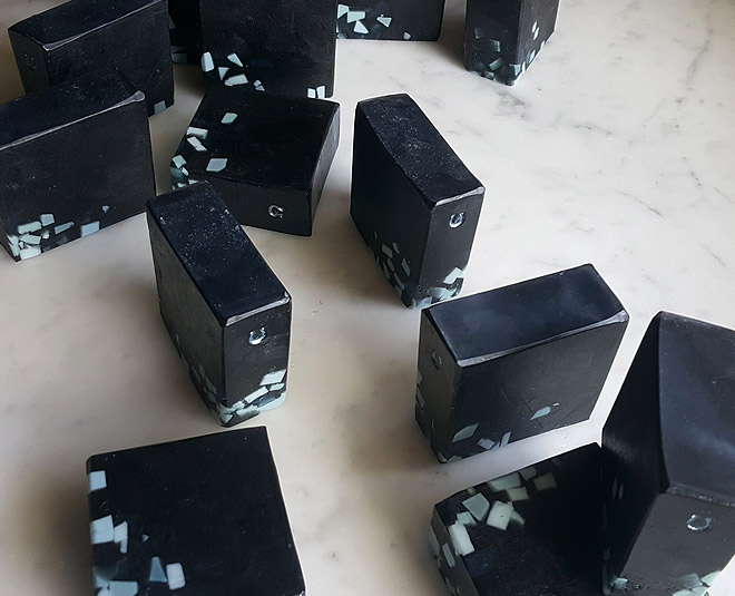 homemade soap charcoal