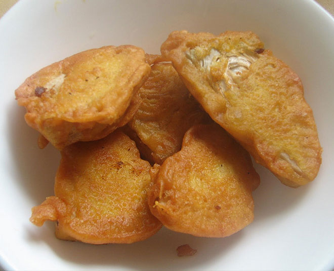 how to make kathal pakora inside