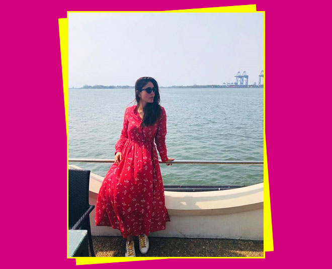 kareena red dress