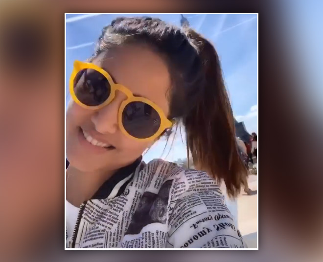 komolika in paris, hina khan in paris