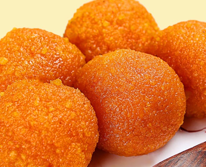 make motichoor laddoo inside