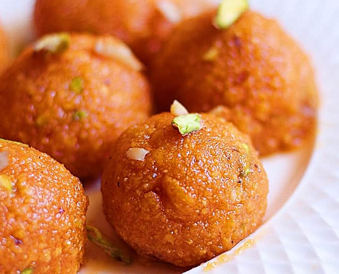 motichoor laddoo at home inside