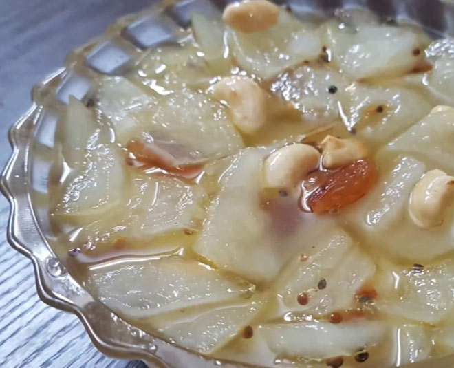 raw papaya chutney inside