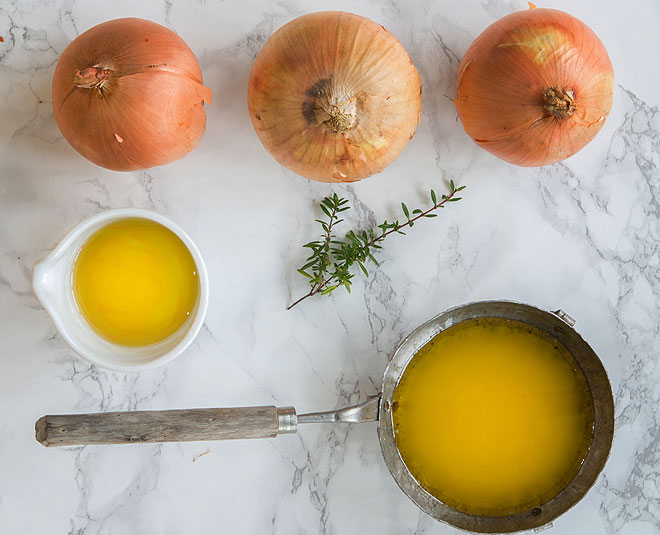 olive oil onion juice