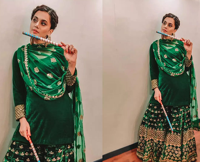 aapsee pannu sharara for festive season fashion inside one