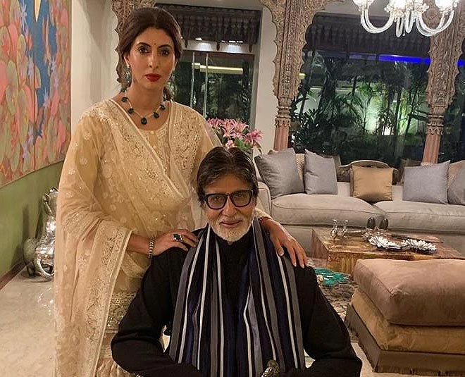 amitabh bachchan affection for shweta bachchan inside