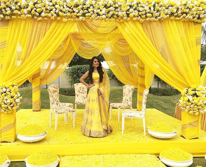 haldi function stage decor ideas inside four