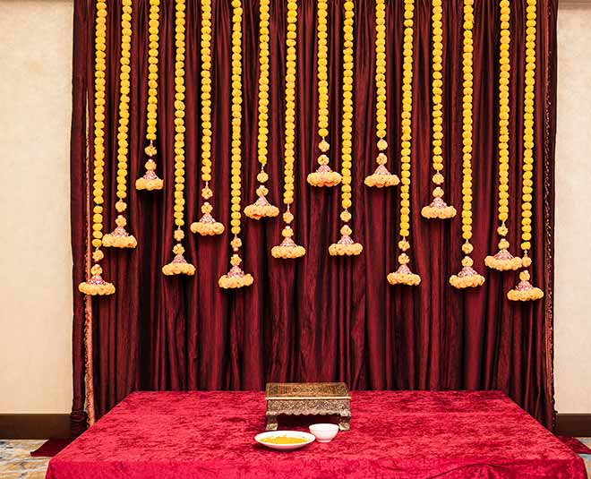 haldi function stage decor ideas inside two