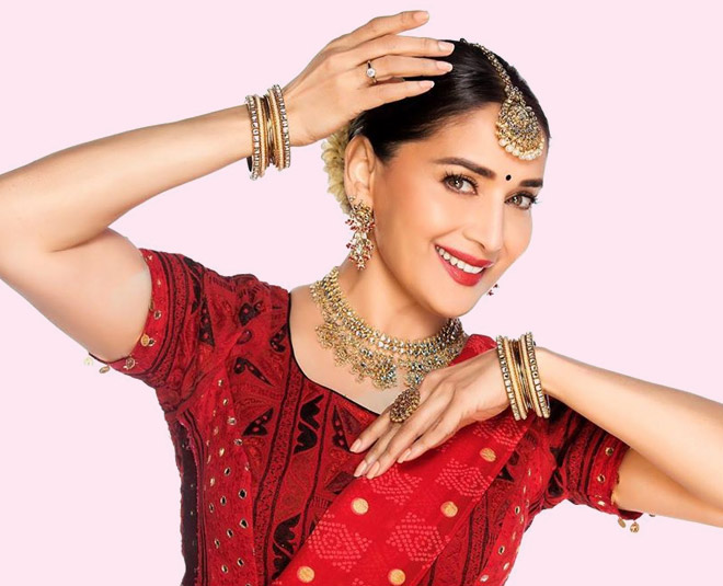 madhuri dixit beautiful actress attractive earring inside