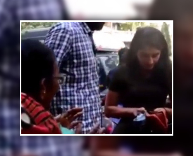 radhika helping beggar