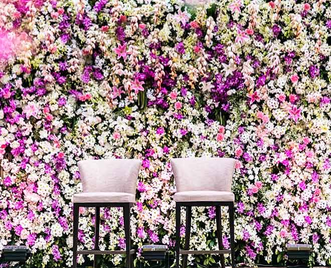 stage decor ideas for engagement and sangeet function inside four