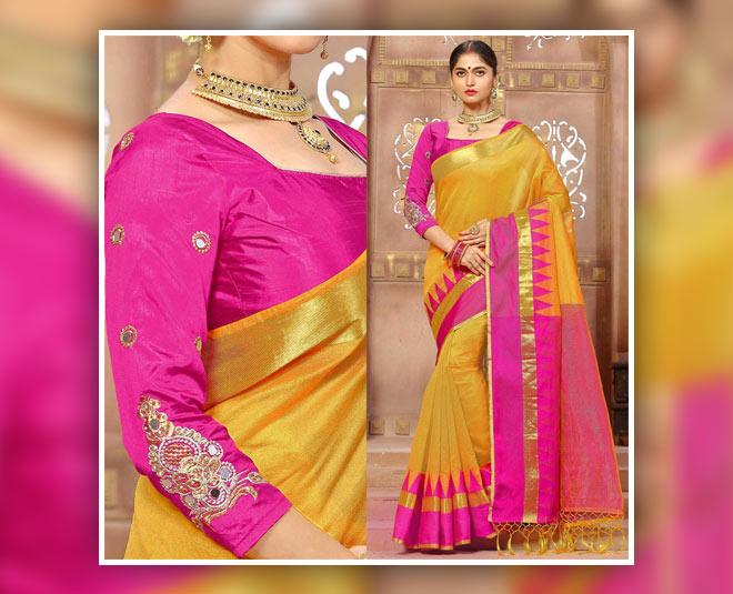 try these embroidery saree in festive season inside four
