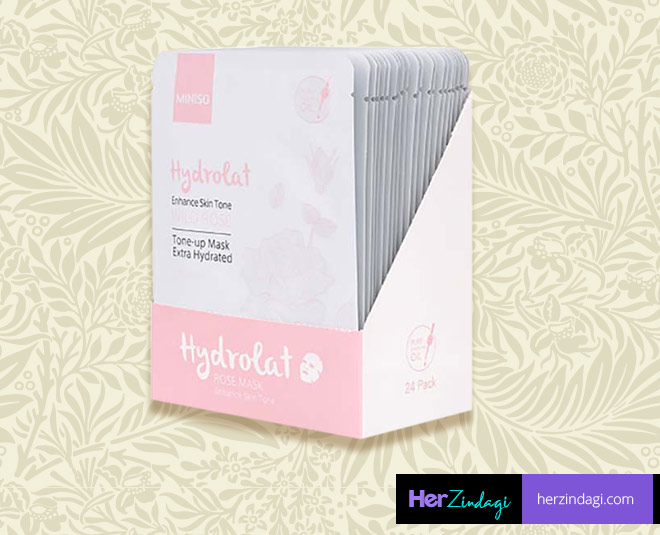 Miniso Hydrolat Facial Mask Sheet Rose HZ