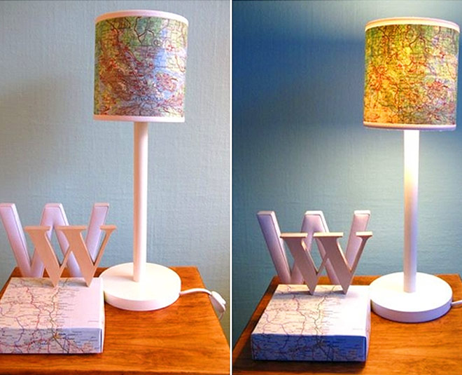 creative ways to decorate home with map inside