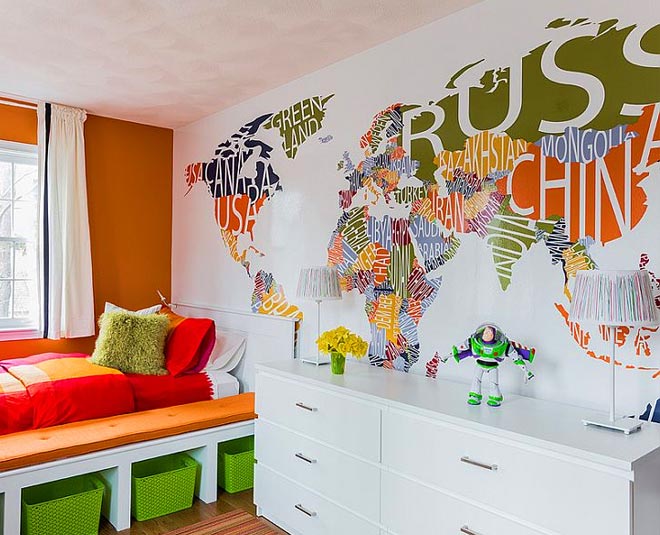 creative ways to decorate home with map inside