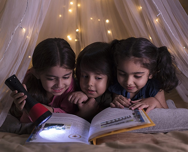 deal with naughty children patiently inside