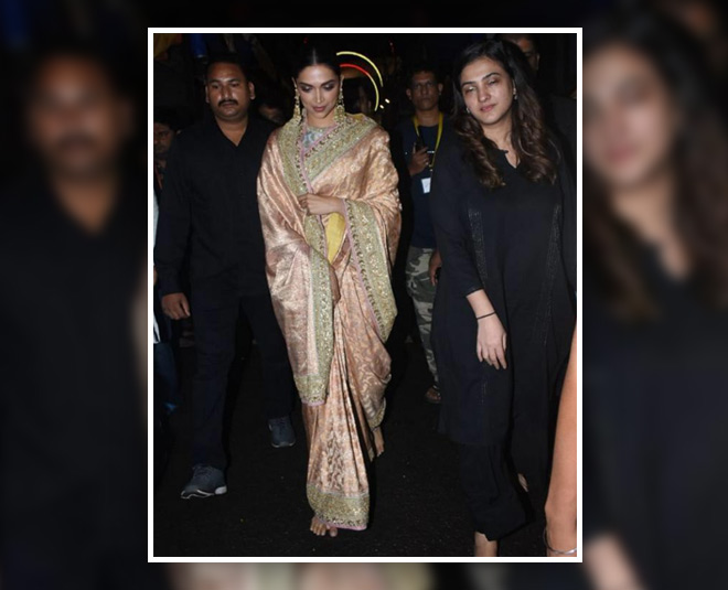 deepika padukone in sabyasachi saree one
