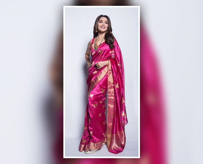 for karva chauth saree collection madhuri dixit