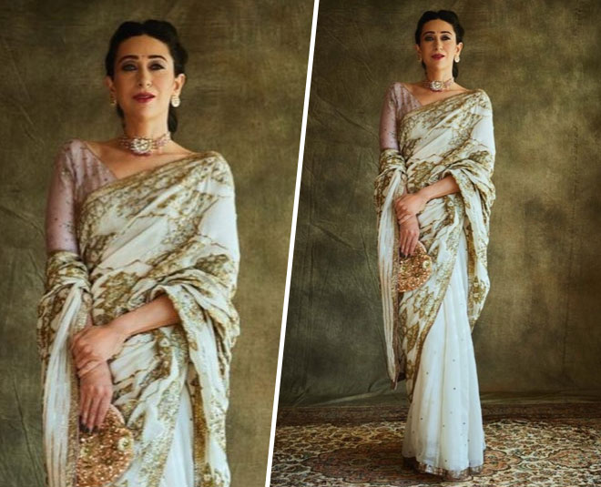 karishma kapoor in stylish saree