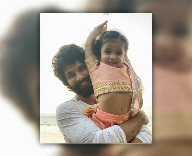 shahid kapoor with misha kapoor beautidul dress inside