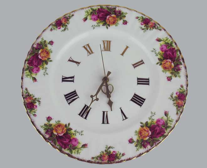 Crockery Plate Clock