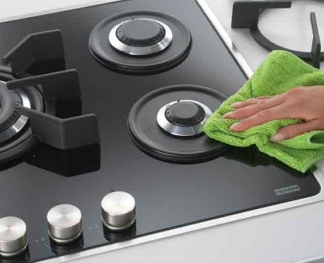 cleaning steps of ceramic stove Inside