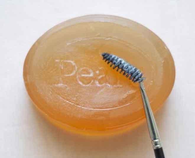 eyebrow bushy and fluffy with soap Inside