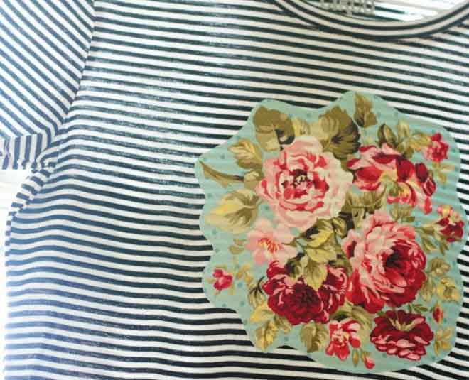 floral print on t shirt