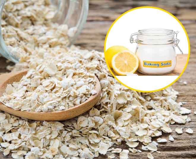 get rid of dead skin with baking soda oatmeal
