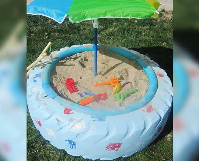 know reuse old tires for kids inside