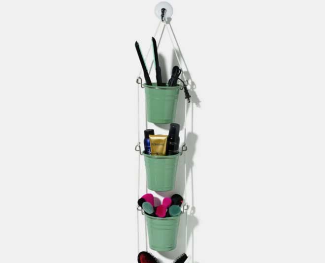 organize your hair accessories and tools inside