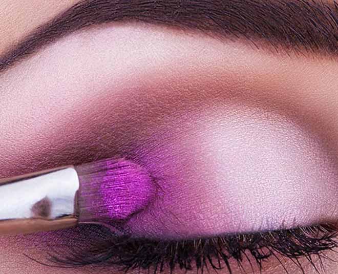 purple colour in your makeup inside