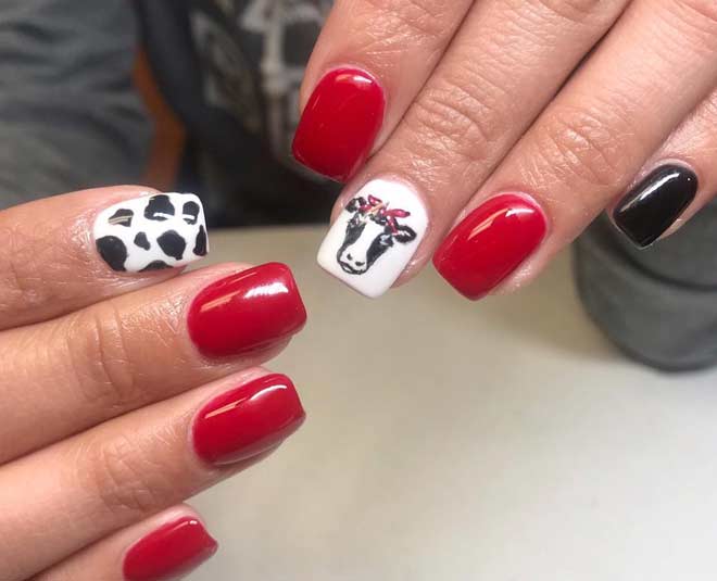 unique cow print nail art ideas you must try inside