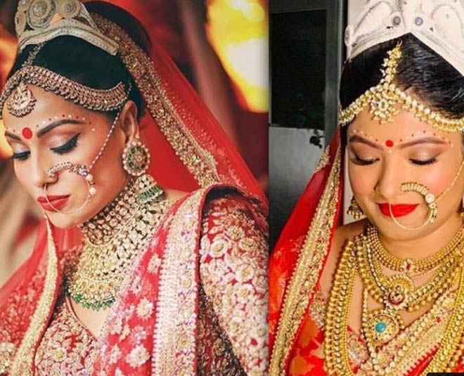 bridal makeup inside