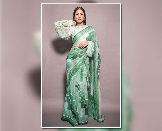 hina khan saree looks