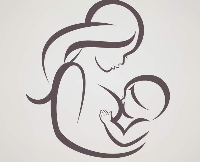 mother and baby breastfeeding