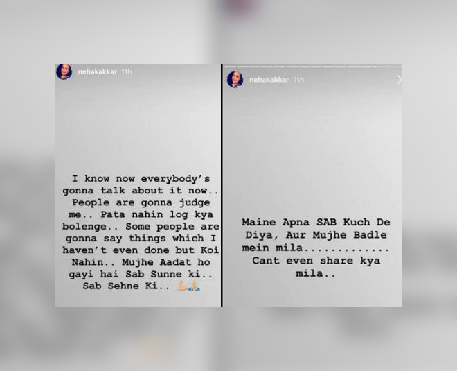 neha kakkar depression himansh kohli