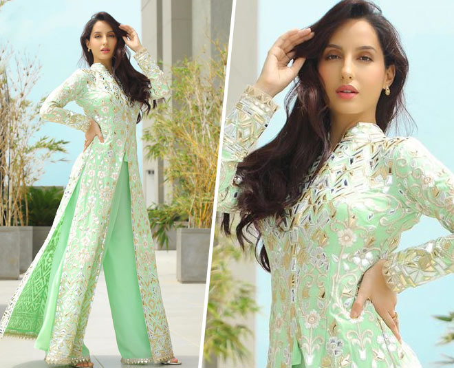 nora fatehi latast salwar suit