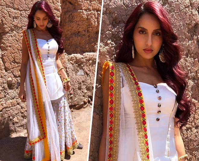 nora fatehi salwar suit pictures