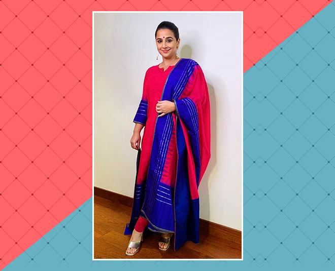 vidya balan blue suit inside