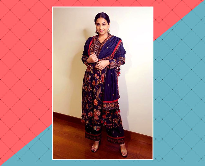 vidya balan blue suit inside