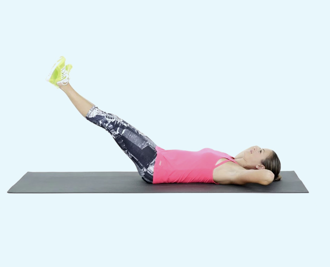 degree leg raise exercise for tonned body