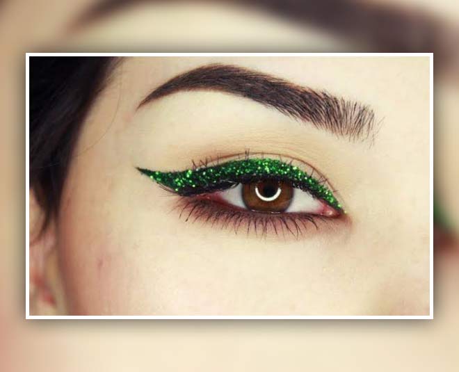glitter makeup ideas eyeliner