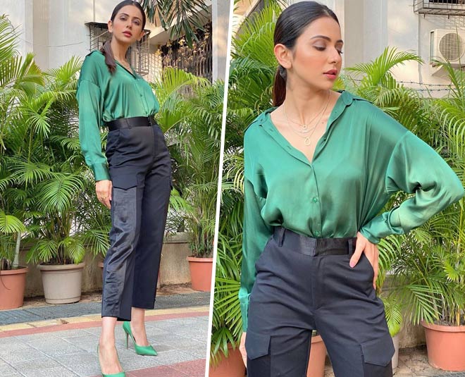 rakul preet outfts shirt with pant