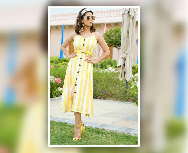 sunny leone yellow style inside