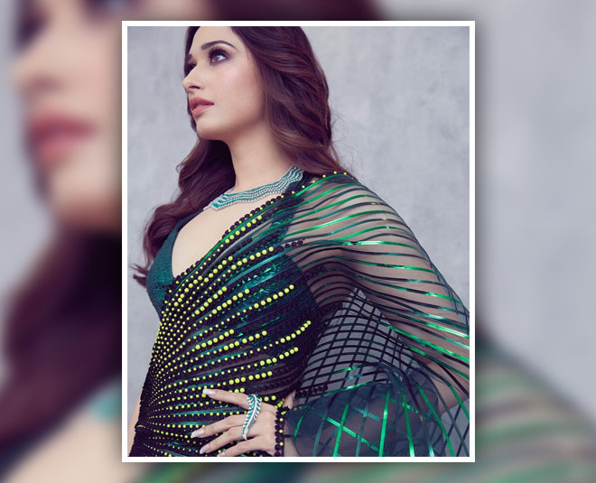 tamannah bhatia saree look for party