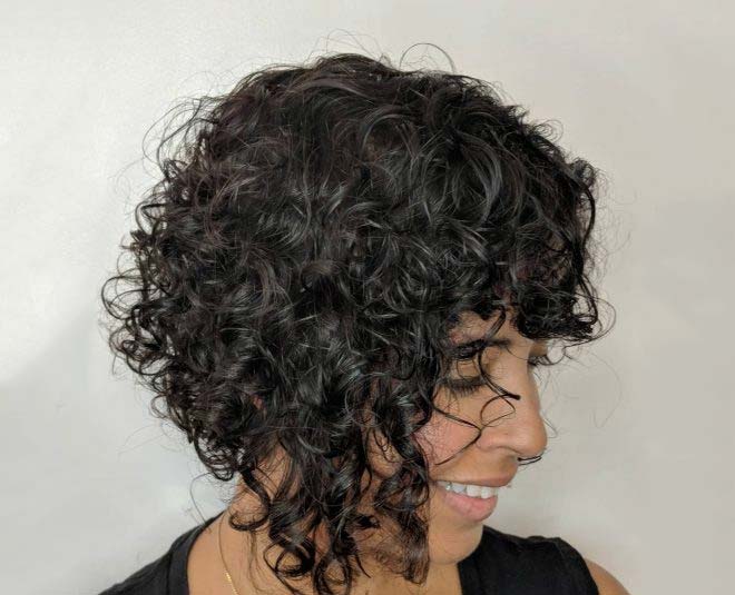 thin hair look thicker curly bob