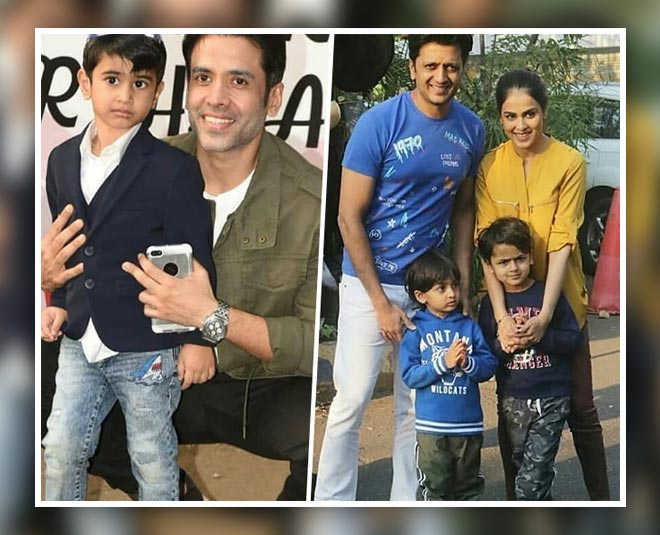 tushar kapoor son and riteish genelia