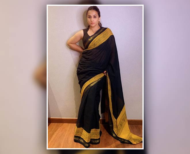 black cotton saree